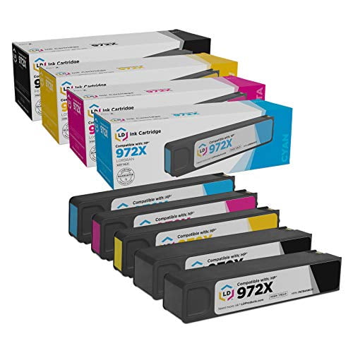 Black Photos-Vivid Compatible High Yield PageWide Pro 452dn 452dw 477dn 477dw 552dw 577dw 577z Ink Cartridge Replacement for HP 972X 2-Pack F6T84AN Ink Cartridge 